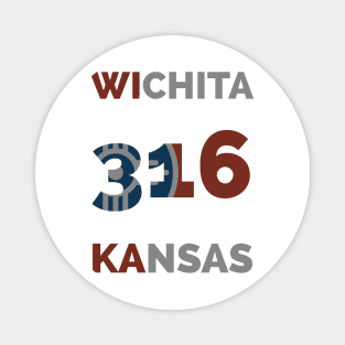 Wichita 316 Kansas Magnet